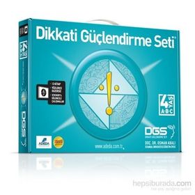 Adeda - DGS Dikkati Güçlendirme Seti 4 Yaş 3 Kitap Takım - Osman Abalı