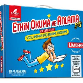 Adeda Etkin Okuma ve Anlama / Okumayı Güçlendirme Seti 1. Kademe 6-7 Yaş - Osman Abalı