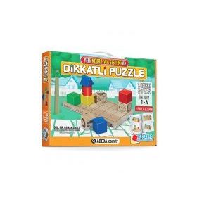 Adeda İlk Adım 2-7 Yaş Dikkatli Puzzle