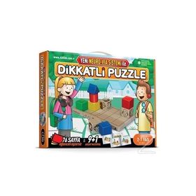 Adeda İlk Adım 2-7 Yaş Dikkatli Puzzle