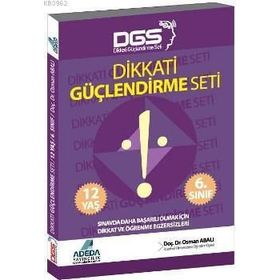 Adeda Yayınları 6.Sınıf Dikkati Güçlendirme Seti 12 Yaş