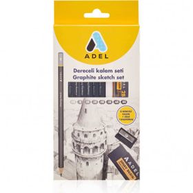 Adel 10 Parça Dereceli Kalem Seti