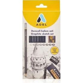 Adel 10 Parça Dereceli Kalem Seti