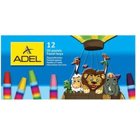 Adel 12 Renk 4280837000 Karton Kutu Yağlı Pastel Boya