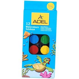 Adel 12 Renk Suluboya 12 Renk Kaliteli Faber Castell Aynı Kalite