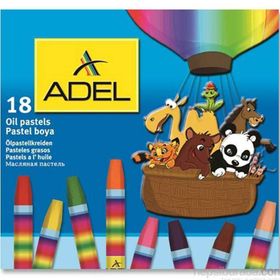Adel 18 Renk 4280857000 Karton Kutu Yağlı Pastel Boya