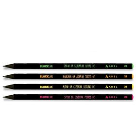Adel 2061000003000 2B 4 lü Blackline Motto Kurşun Kalem