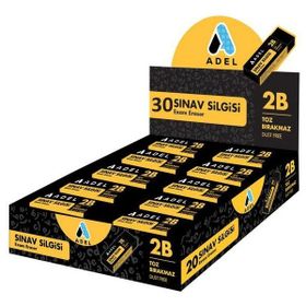 Adel 2B 30'lu Kutu Sınav Silgisi