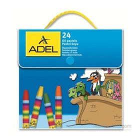 Adel 4281824000000 24 Renk Çantalı Yağlı Pastel Boya
