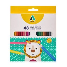Adel 48 Renk Tam Boy Kuru Boya Kalemi