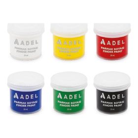 Adel 6 Renk 25 ml Parmak Boyası