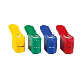 Adel 607 Geniş Plastik Hazneli Çok Renkli Kalemtraş