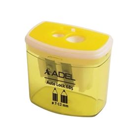 Adel 685 Auto Lock Çiftli Hazneli Kalemtraş Karışık Renkler