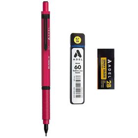Adel Blackline Pembe 0.7+Adel 0,7 Uç 60'lı+Silgi Metal Gövdeli Versatil Kalem
