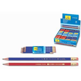Adel Fish Pencil Silgili 144 Adet Kurşun Kalem