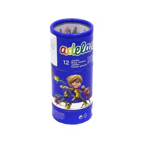 Adel Jumbo Hexa Metal Tüp 12li Kuru Boya Kalemi