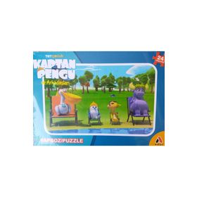 Adel Kaptan Pengu ve Arkadaşları 24 Parça Puzzle