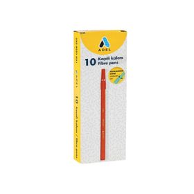 Adel Kırmızı 10'lu 221031 Keçeli Kalem