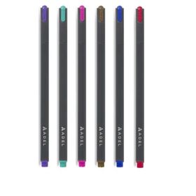 Adel KR01303 Fineliner 0.4 6'lı Koyu Renkli İnce Uçlu Kalem