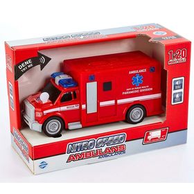 Adel Nitro Speed 1:20 Kırmızı Polis Ambulans Oyuncak Araba