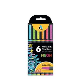 Adel Prime Ink 6'lı Neon Fineliner