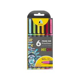 Adel Prime Ink 6'lı Neon Fineliner