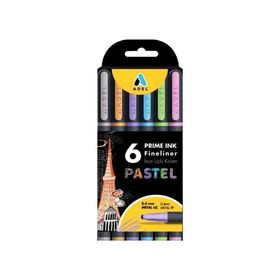 Adel Prime Ink 6'lı Pastel Fineliner