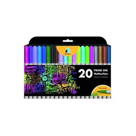 Adel Prime Ink Multisurface 20'li Karma Marker