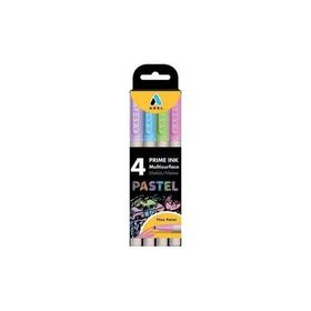 Adel Prime Ink Multisurface 4'lü Pastel Marker Kalem