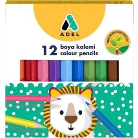 Adel Yarım Boy 12 Renk Kuru Boya