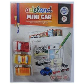 Adeland 3 Yarış Arabalı Boyama Kitabı Adl