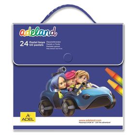 Adeland 824100 Çantalı 24'Lü Yağlı Pastel Boya
