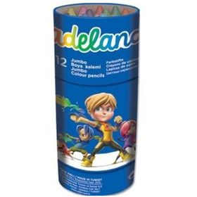 Adeland 9520 12 Jumbo Yarım Boy Boya Kalemi