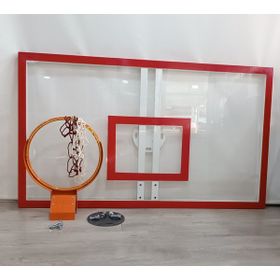 Adelinspor 105x180 15 mm Akrilik Cam Hidrolik Çember Basketbol Panya Seti