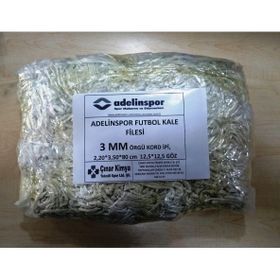 Adelinspor 3 mm Kord İpi 3,50x2,20x0,8 m Futbol Kale Filesi
