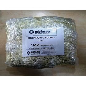Adelinspor 3 mm Kord İpi 3,50x2,20x0,8 m Futbol Kale Filesi