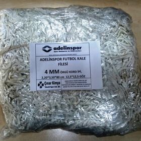 Adelinspor 3 mm Kord İpi 4,50x2,20x0,8 m Futbol Kale Filesi