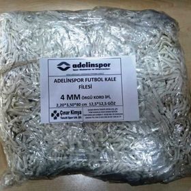 Adelinspor 3 mm Kord İpi 4,50x2,20x0,8 m Futbol Kale Filesi