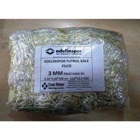 Adelinspor 3 mm Kord İpi 5,5x2,20x0,8 m Futbol Kale Filesi