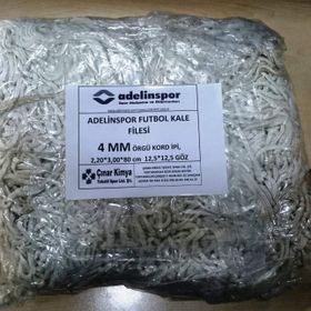 Adelinspor 4 mm Kord İpi 3,20x2,20x0,8 m Futbol Kale Filesi