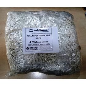 Adelinspor 4 mm Kord İpi 4,00x2,20x0,8 m Futbol Kale Filesi