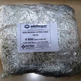 Adelinspor 4 mm Kord İpi 4,00x2,20x0,8 m Futbol Kale Filesi