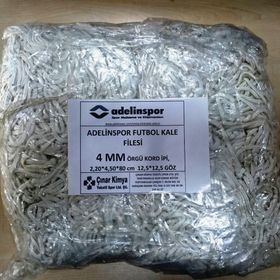 Adelinspor 4 mm Kord İpi 4,50x2,20x0,8 m Futbol Kale Filesi