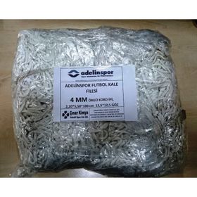 Adelinspor 4 mm Kord İpi 5,50x2,20x0,8 m Futbol Kale Filesi