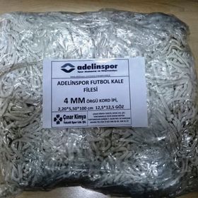 Adelinspor 4 mm Kord İpi 5,50x2,20x0,8 m Futbol Kale Filesi