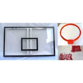 Adelinspor 90x120 10 mm Akrilik Cam Hidrolik Çember Basketbol Panya Seti