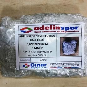 Adelinspor Silver 3,0x2,20x0,8 m Futbol Kale Filesi