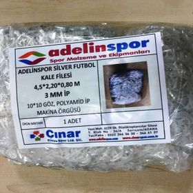 Adelinspor Silver 4,5x2,20x0,8 m Futbol Kale Filesi
