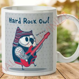 Adell 1-041 BAYKUŞ HARD ROCK OWL Seramik Kupa Bardak