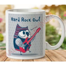 Adell 1-041 BAYKUŞ HARD ROCK OWL Seramik Kupa Bardak